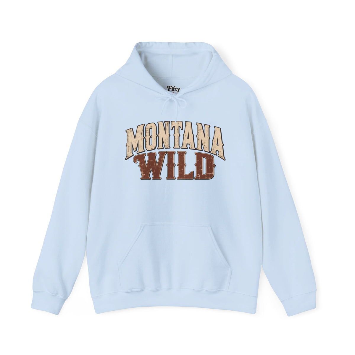 Montana Wild Unisex Hoodie State Name Graphic