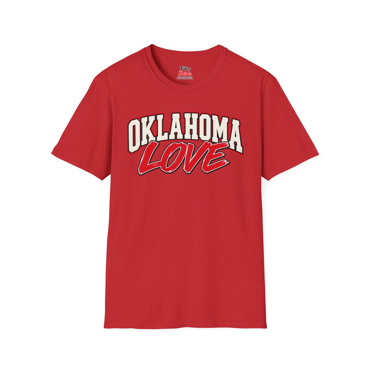 Oklahoma Love Unisex Softstyle T Shirt State Name Graphic Tee