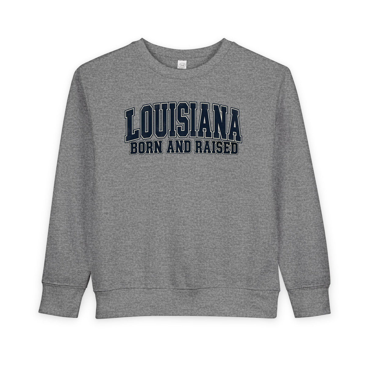 Louisiana Born and Raised Bold Athletic Unisex Toddler Sweatshirt