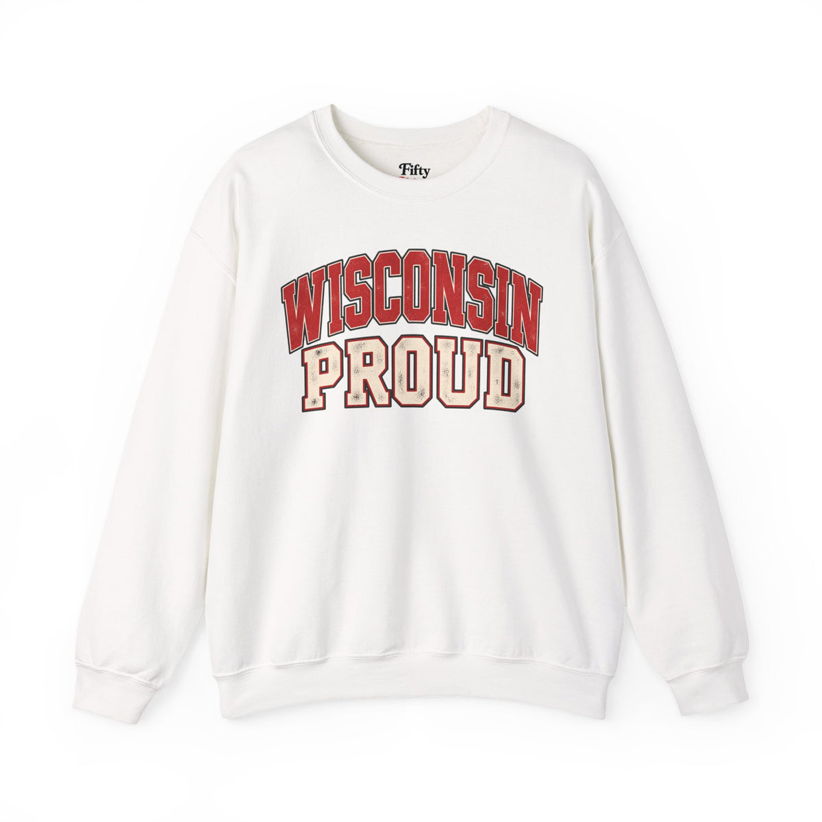 Wisconsin Proud Unisex Crewneck Sweatshirt State Name Graphic