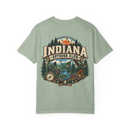 Indiana Outdoor Club Unisex Comfort Color 1717 Streetwear Graphic Tee