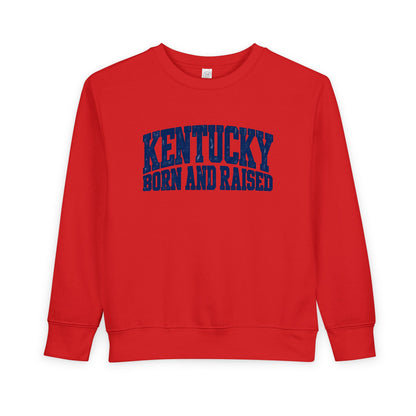 Kentucky Born and Raised Bold Athletic Unisex Toddler Sweatshirt