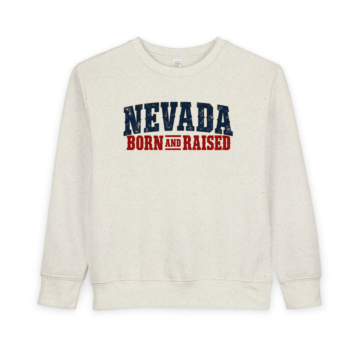 Nevada Born and Raised Vintage Western Workwear Unisex Toddler Sweatshirt