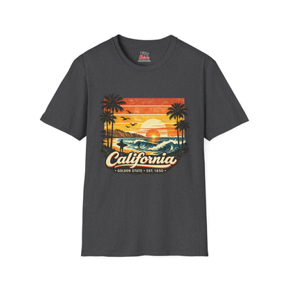 California Sunset Design Unisex Softstyle T Shirt State Pride Graphic Tee Collections FS03