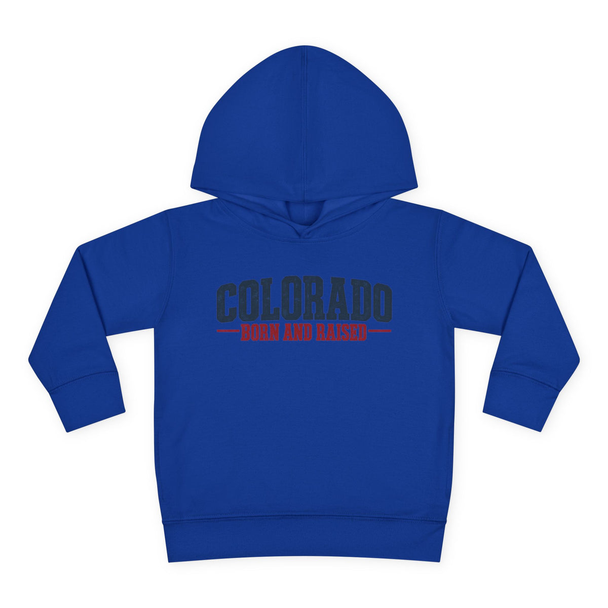 Colorado Born and Raised Classic Western Americana Unisex Toddler Pullover Fleece Hoodie