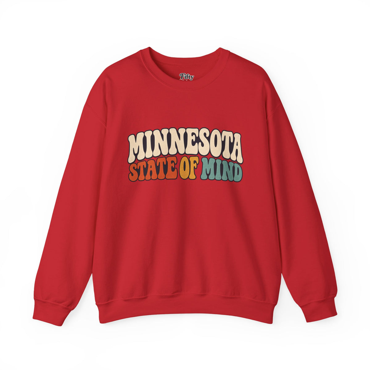 Minnesota State of Mind Unisex Crewneck Sweatshirt State Name Graphic