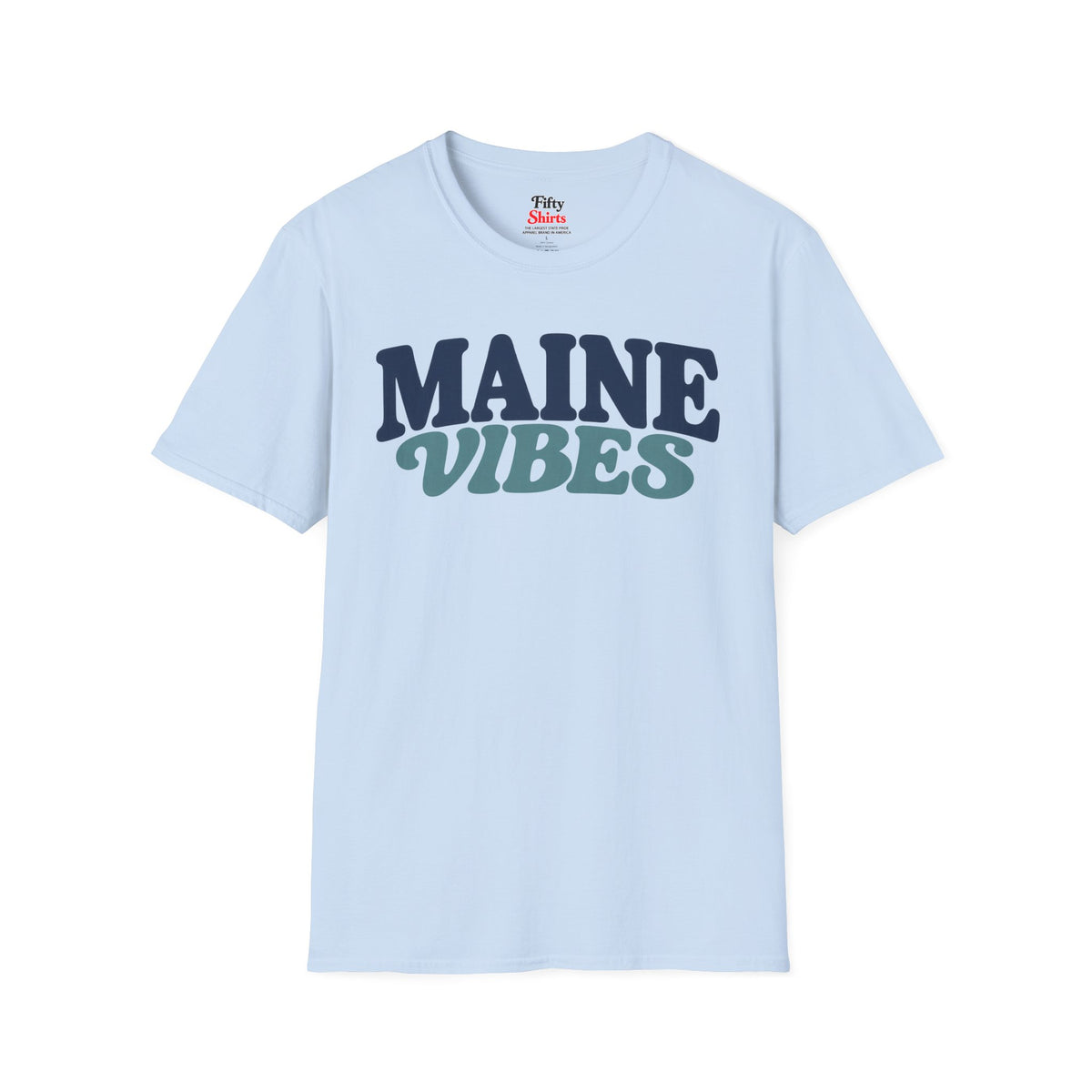 Maine Vibes Unisex Softstyle T Shirt State Name Graphic Tee