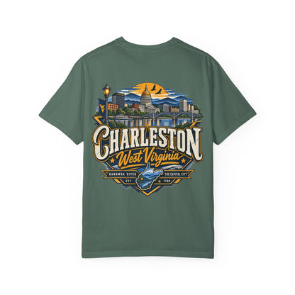 Charleston West Virginia Unisex Comfort Color 1717 Streetwear Graphic Tee