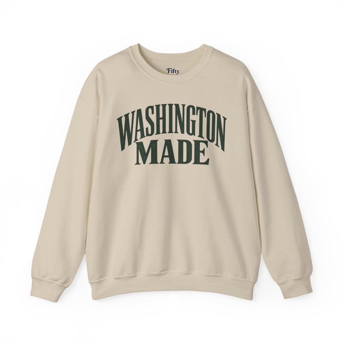 Washington Made Unisex Crewneck Sweatshirt State Name Graphic