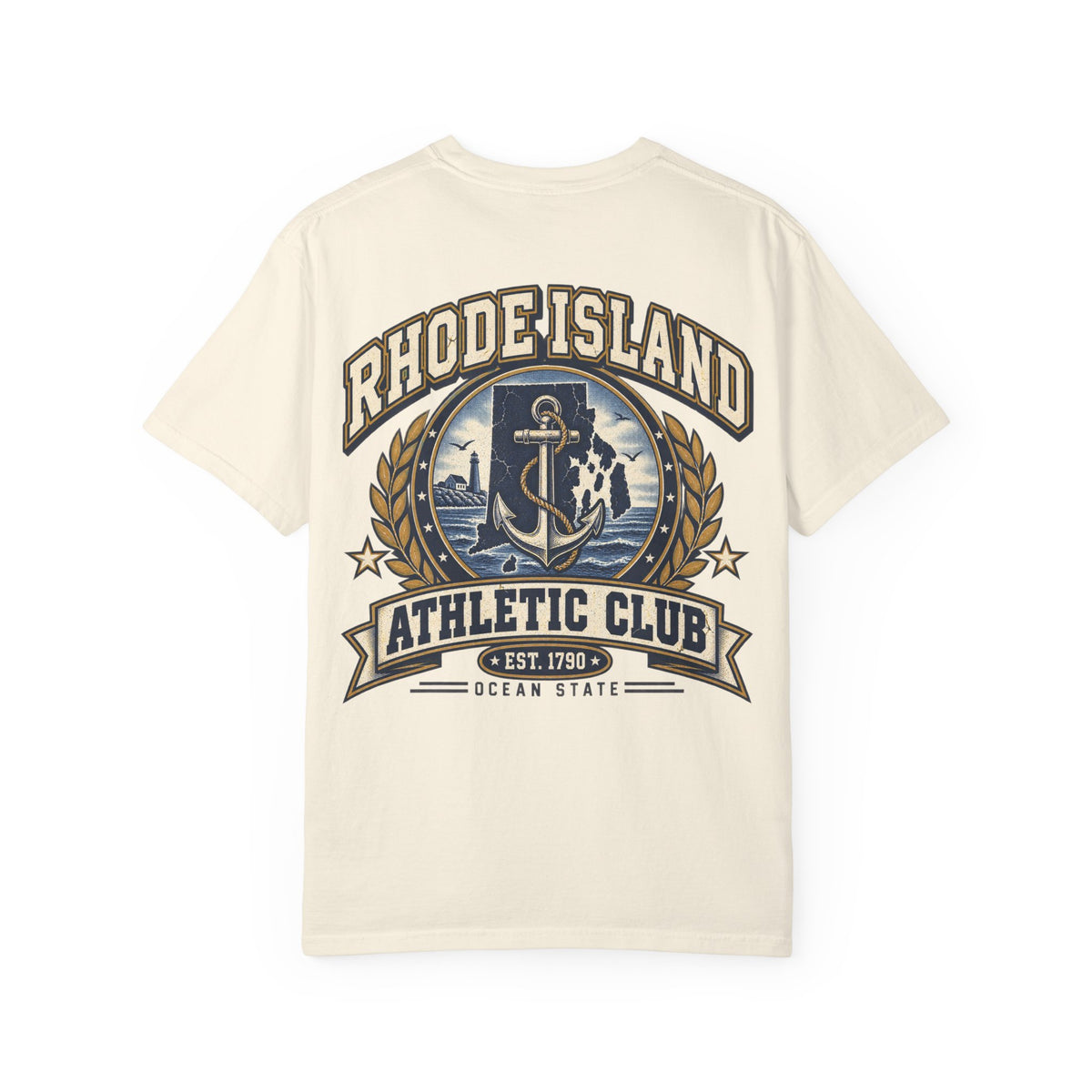 Rhode Island Athletic Club Unisex Comfort Color 1717 Streetwear Graphic Tee
