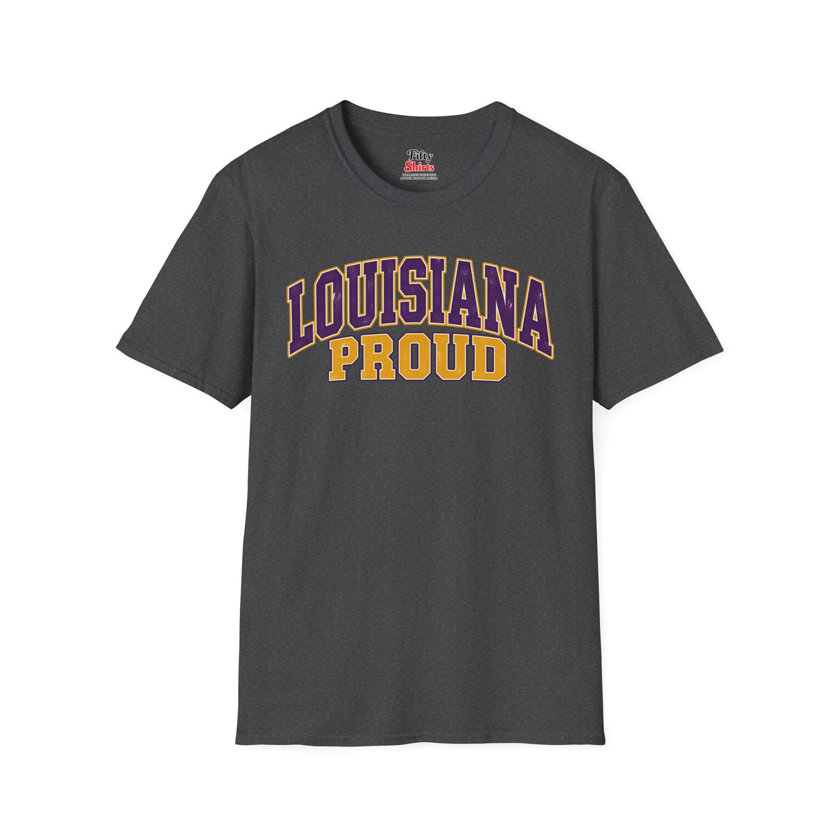 Louisiana Proud Unisex Softstyle T Shirt State Name Graphic Tee