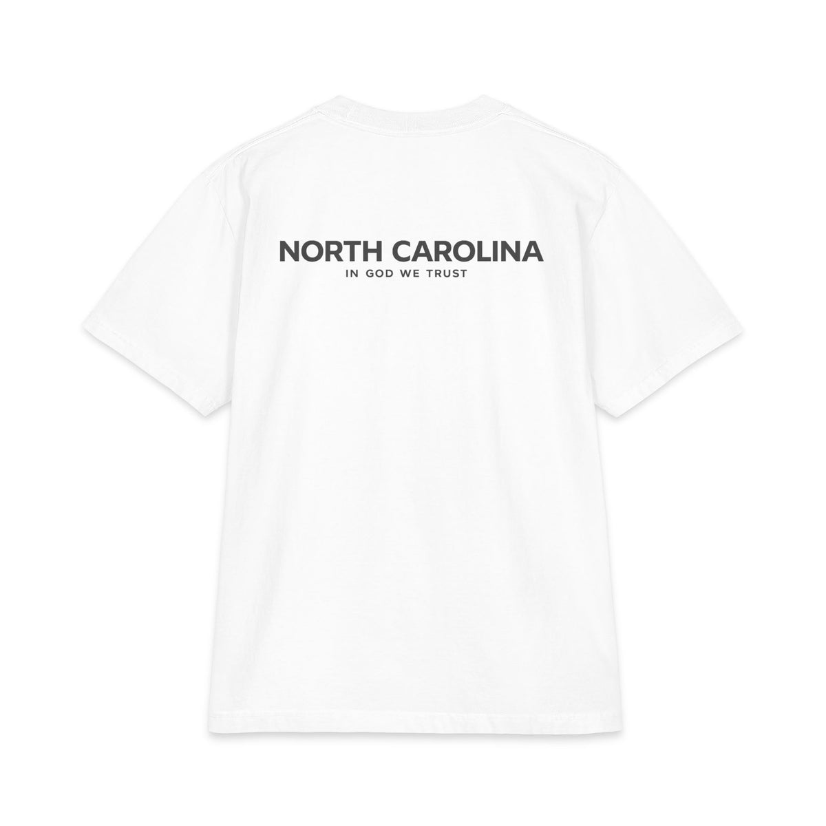 North Carolina All State In God We Trust Unisex Max Heavyweight Short Sleeve