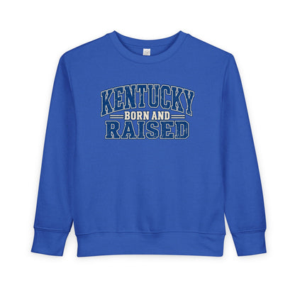 Kentucky Born and Raised Bluegrass Unisex Toddler Sweatshirt