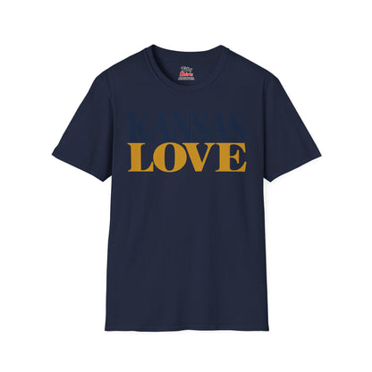 Kansas Love Unisex Softstyle T Shirt State Name Graphic Tee