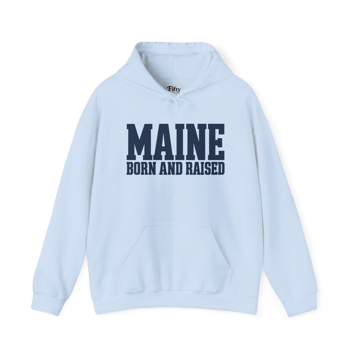 Maine Born and Raised Premium Heritage Streetwear Unisex Hoodie Graphic