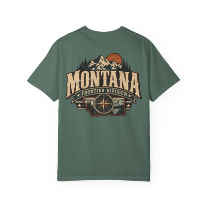 Montana Frontier Division Unisex Comfort Color 1717 Streetwear Graphic Tee