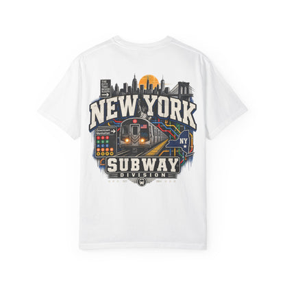New York Subway Division Unisex Comfort Color 1717 Streetwear Graphic Tee