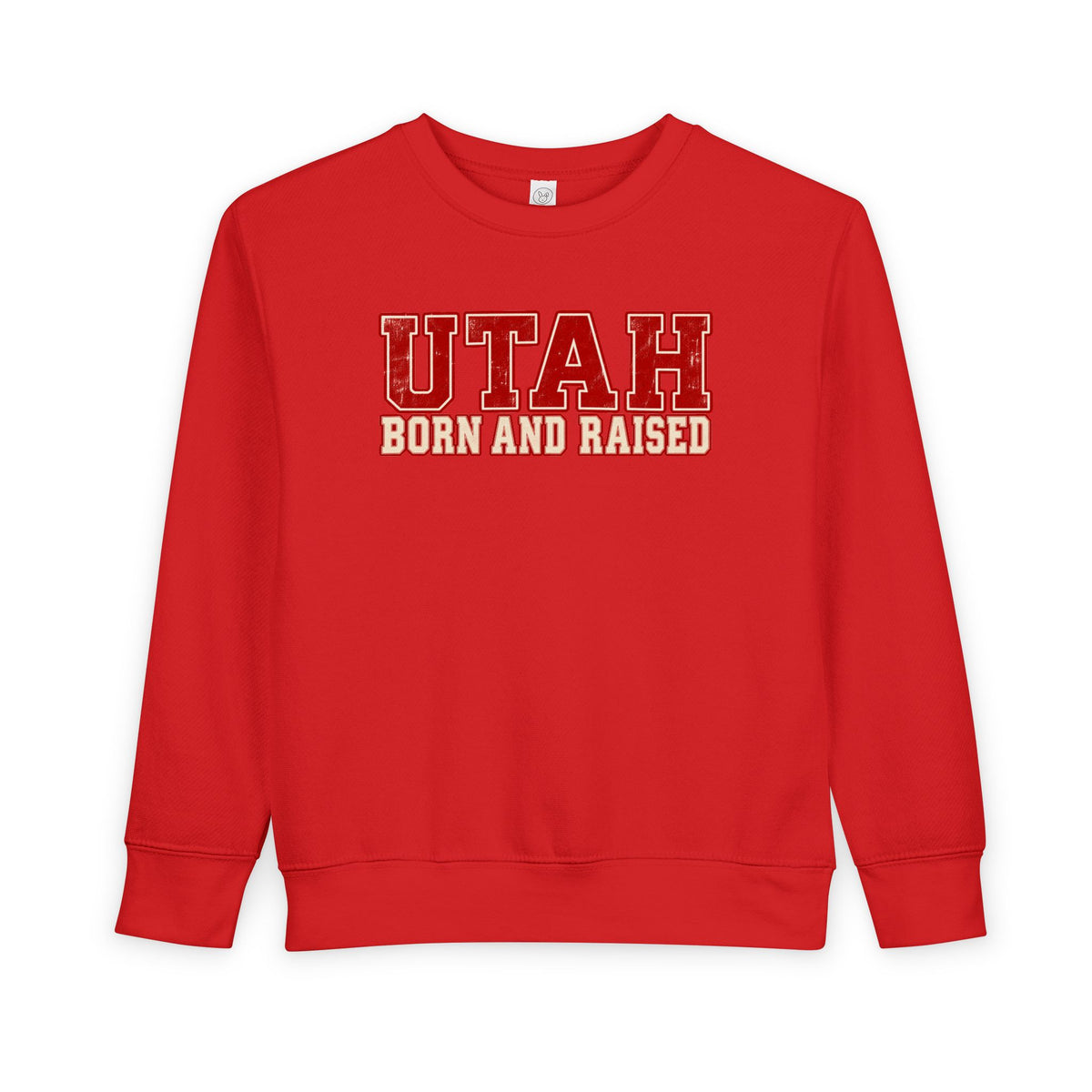 Utah Born and Raised Vintage Athletic Unisex Toddler Sweatshirt