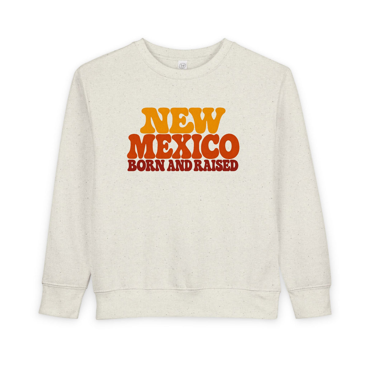 New Mexico Born and Raised 1970s Retro Unisex Toddler Sweatshirt