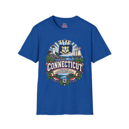 Connecticut State Pride Unisex Softstyle T Shirt State Pride Graphic Tee Collections FS03