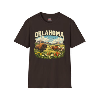 Oklahoma Wildlife Unisex Softstyle T Shirt State Pride Graphic Tee Collections FS03