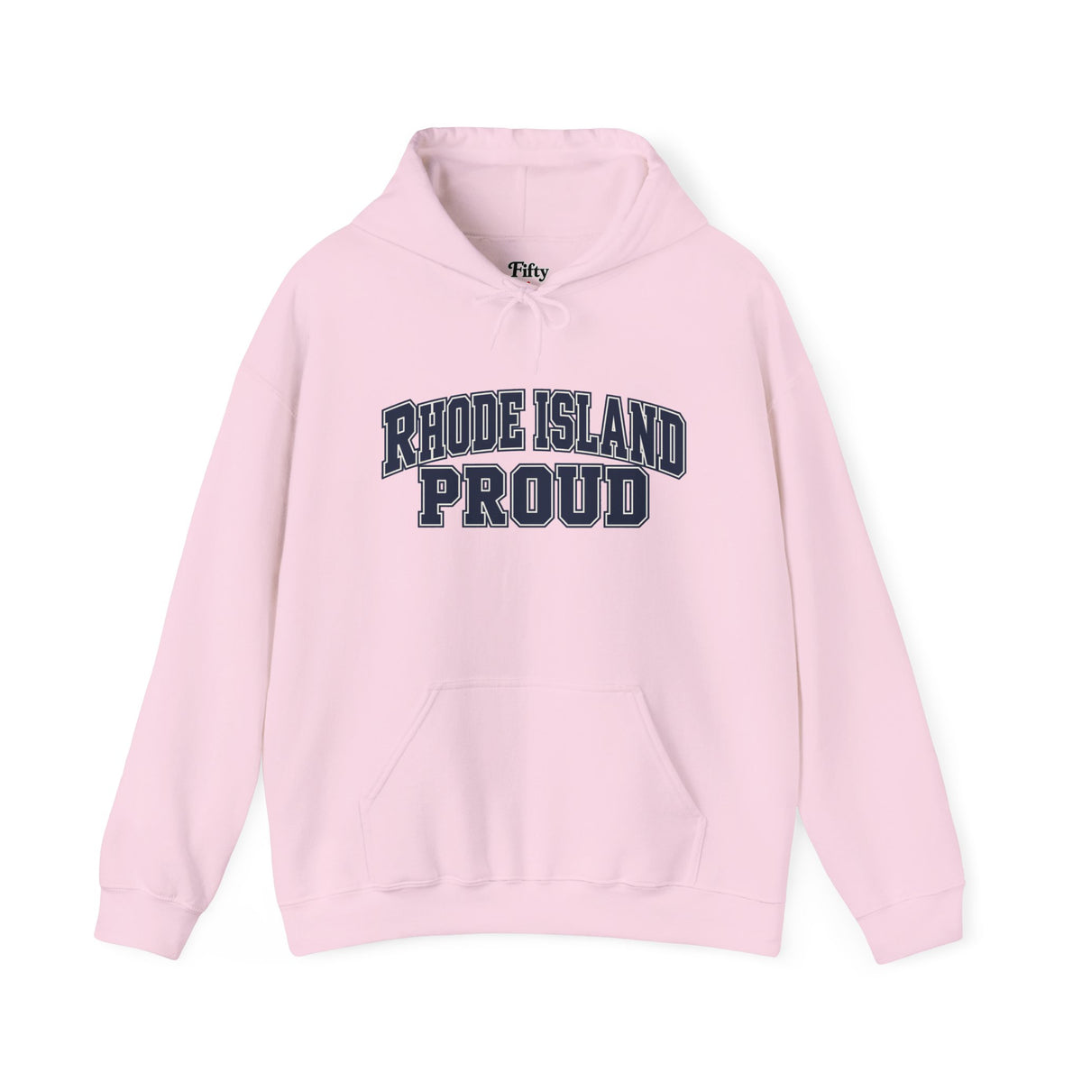 Rhode Island Proud Unisex Hoodie State Name Graphic
