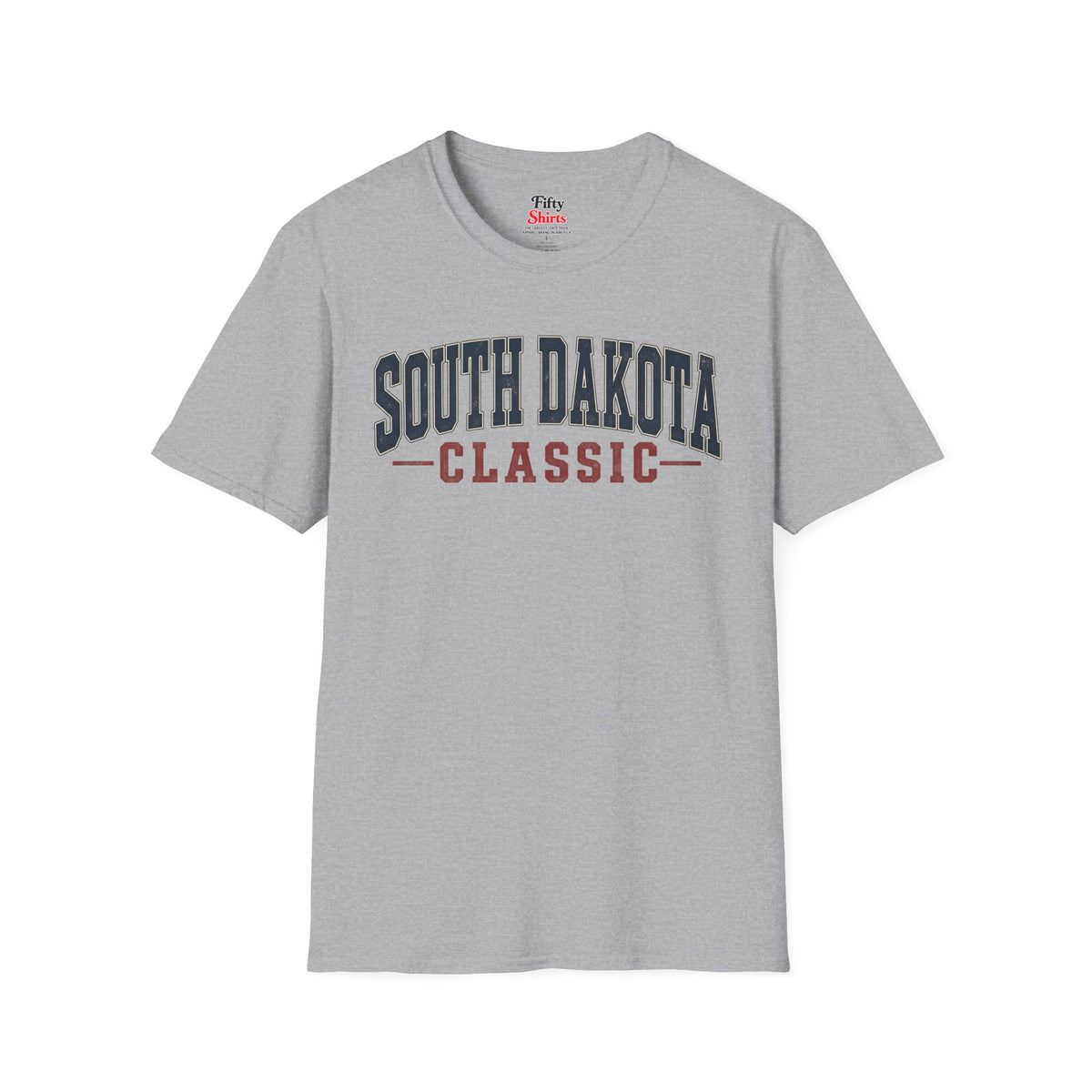 South Dakota Classic Unisex Softstyle T Shirt State Name Graphic Tee
