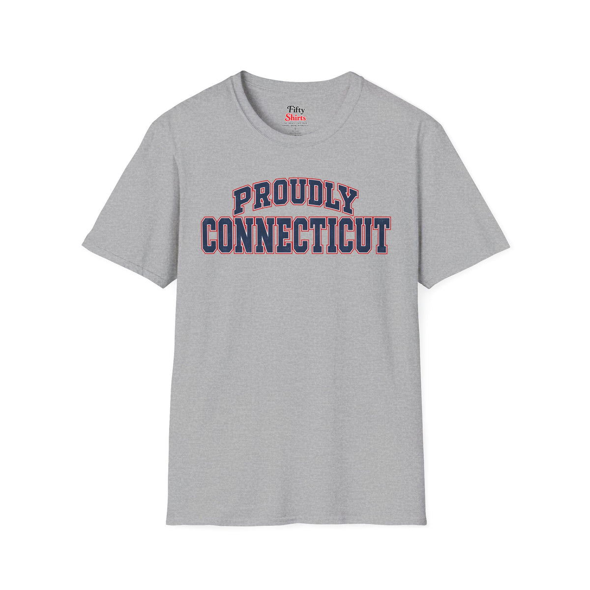 Proudly Connecticut Unisex Softstyle T Shirt State Name Graphic Tee