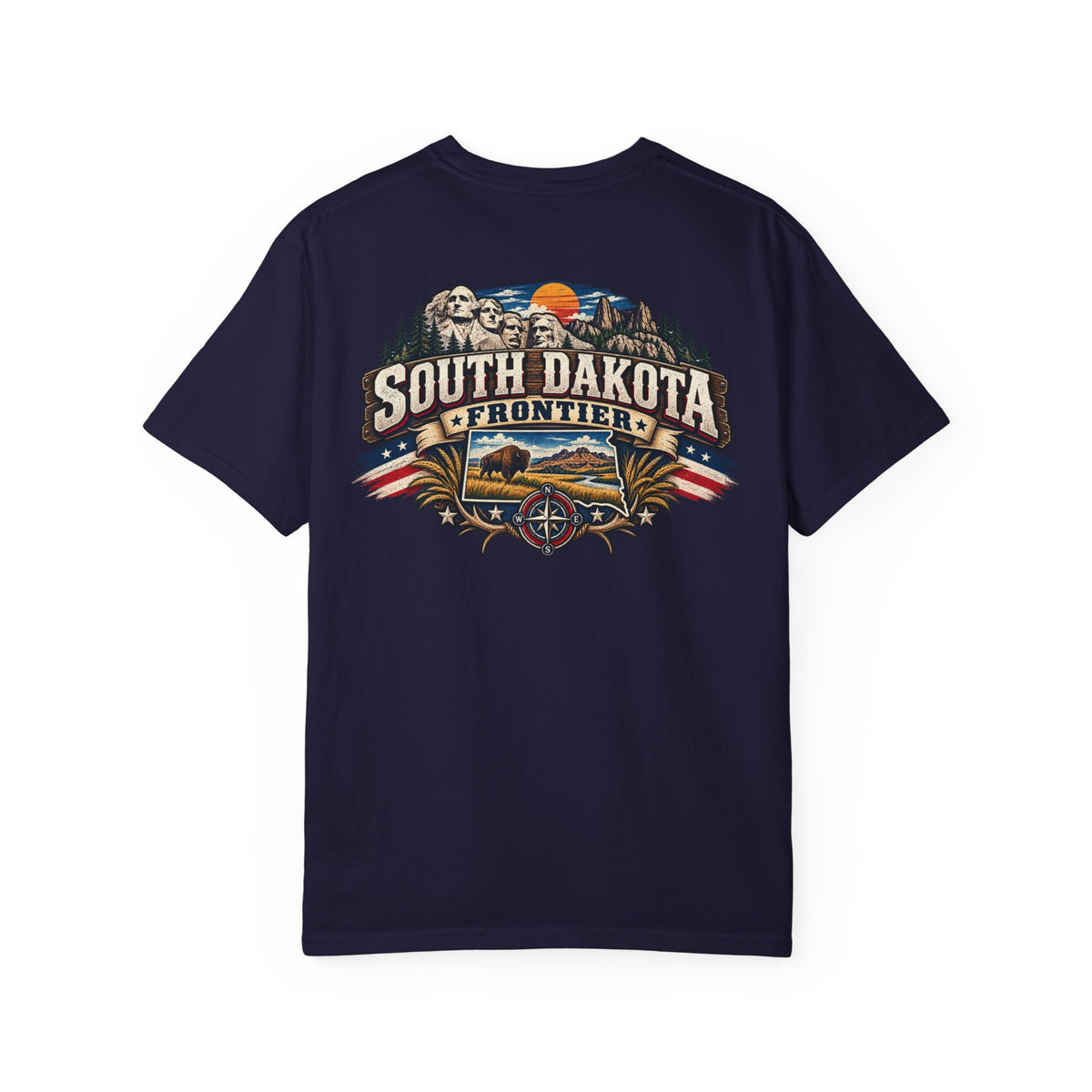 South Dakota Frontier Unisex Comfort Color 1717 Streetwear Graphic Tee