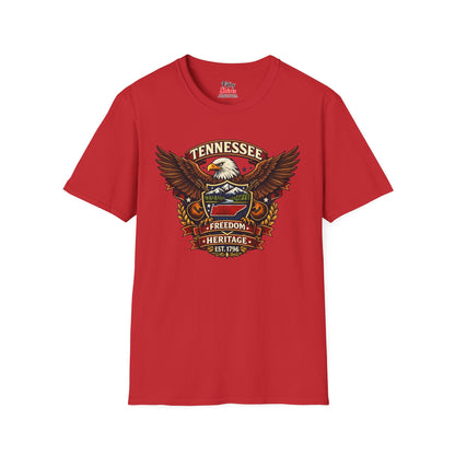 Tennessee Americana Eagle Unisex Softstyle T Shirt State Pride Graphic Tee Collections FS03