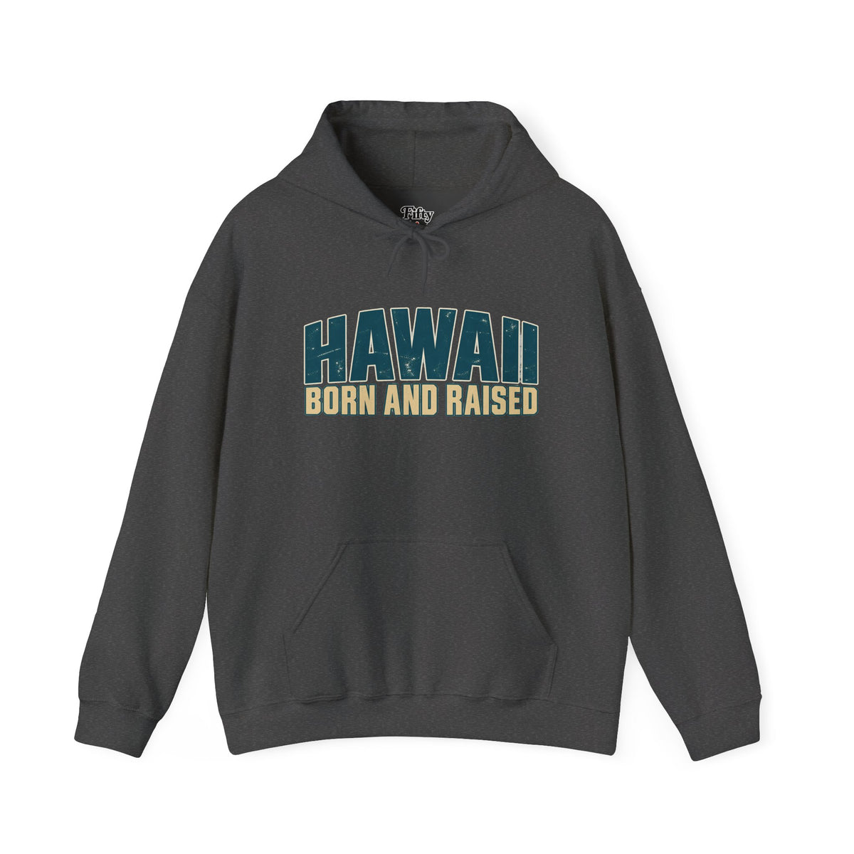 Hawaii Born and Raised Premium Surf Unisex Hoodie Graphic