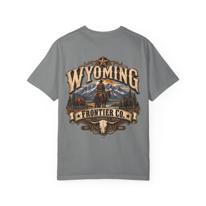 Wyoming Frontier Co. Unisex Comfort Color 1717 Streetwear Graphic Tee