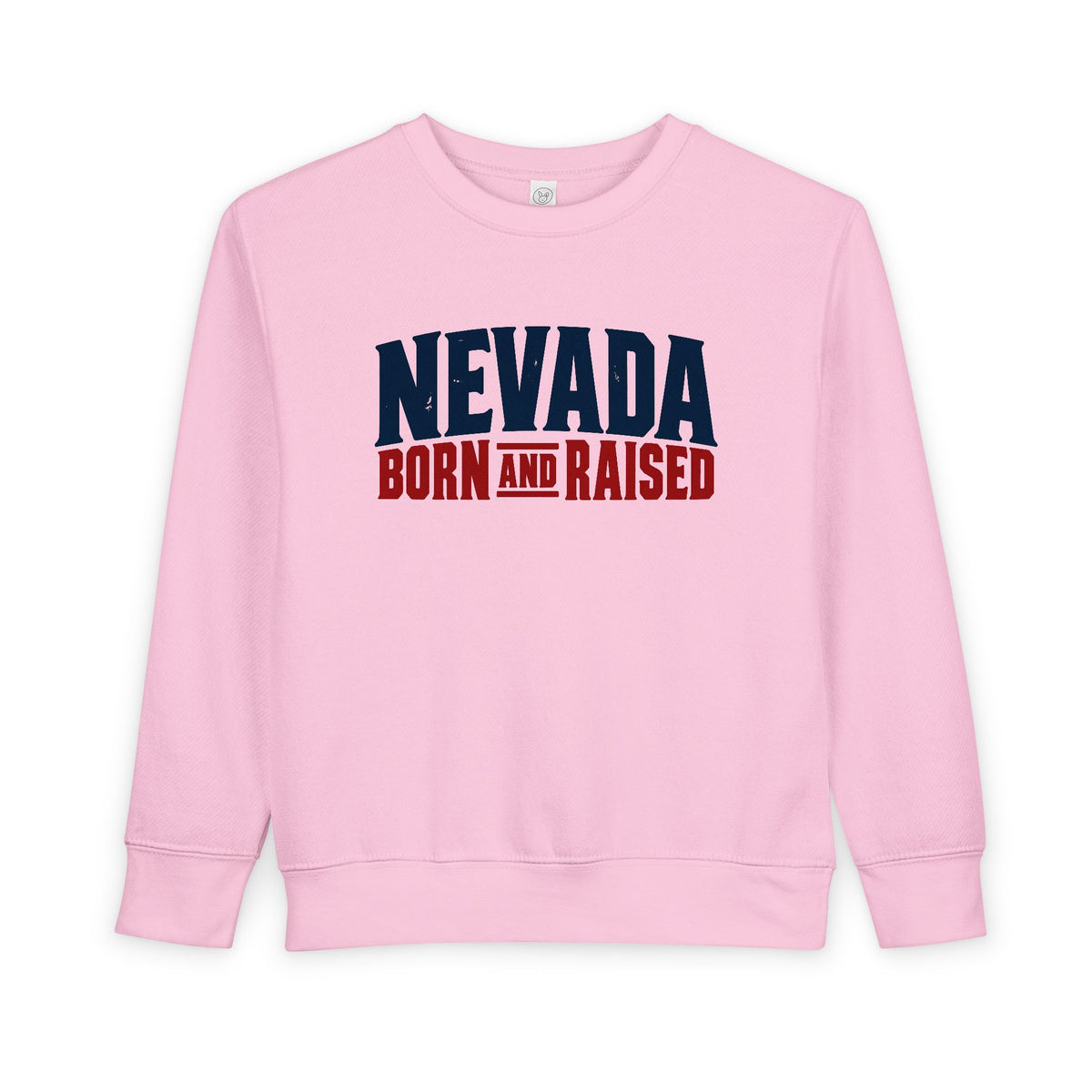 Nevada Born and Raised Modern Streetwear Unisex Toddler Sweatshirt