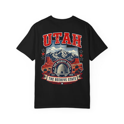 Utah the Beehive State Unisex Comfort Color 1717 Streetwear Graphic Tee