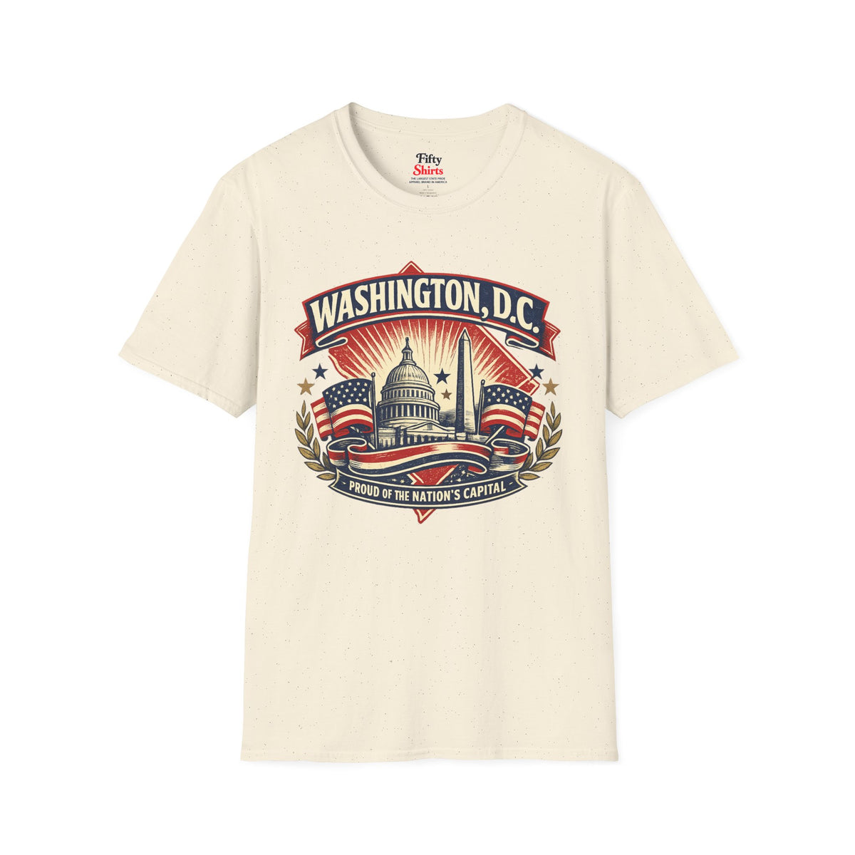 Washington D.C. State Pride Unisex Softstyle T Shirt State Pride Graphic Tee Collections FS03