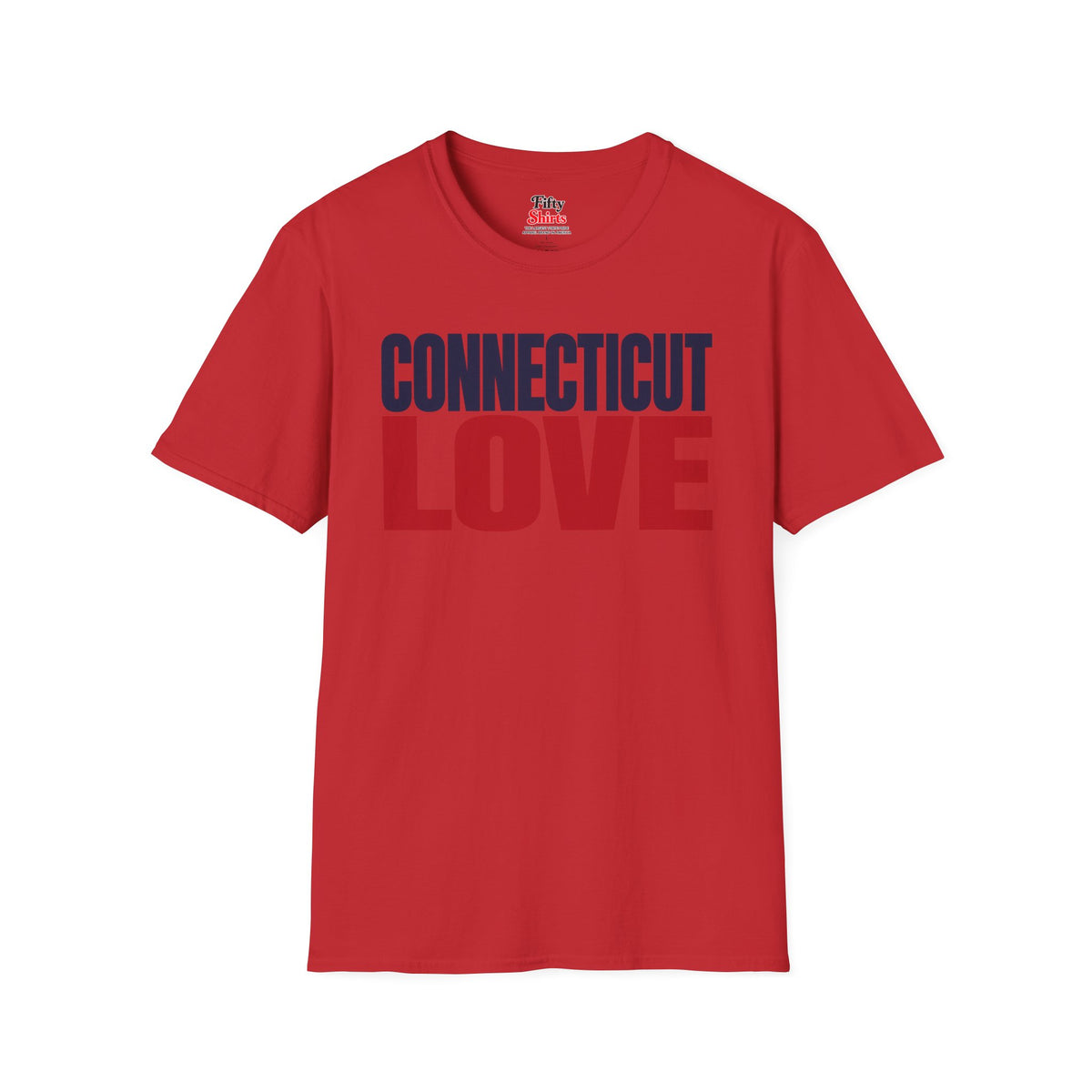 Connecticut Love Unisex Softstyle T Shirt State Name Graphic Tee