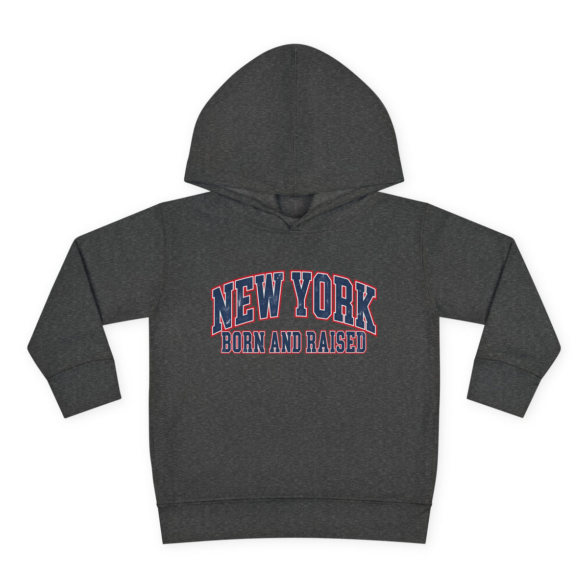 New York Born and Raised Vintage Athletic Heritage Unisex Toddler Pullover Fleece Hoodie Graphic