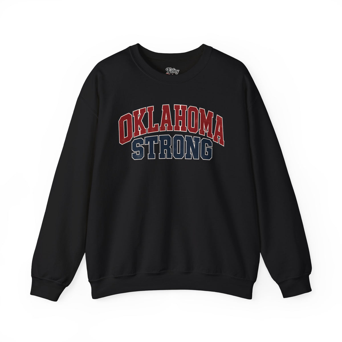 Oklahoma Strong Unisex Crewneck Sweatshirt State Name Graphic