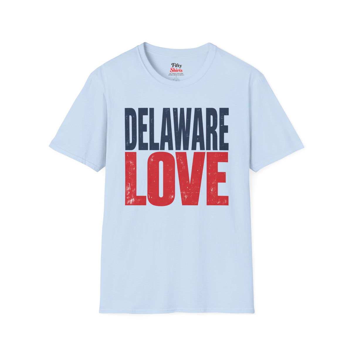 Delaware Love Unisex Softstyle T Shirt State Name Graphic Tee