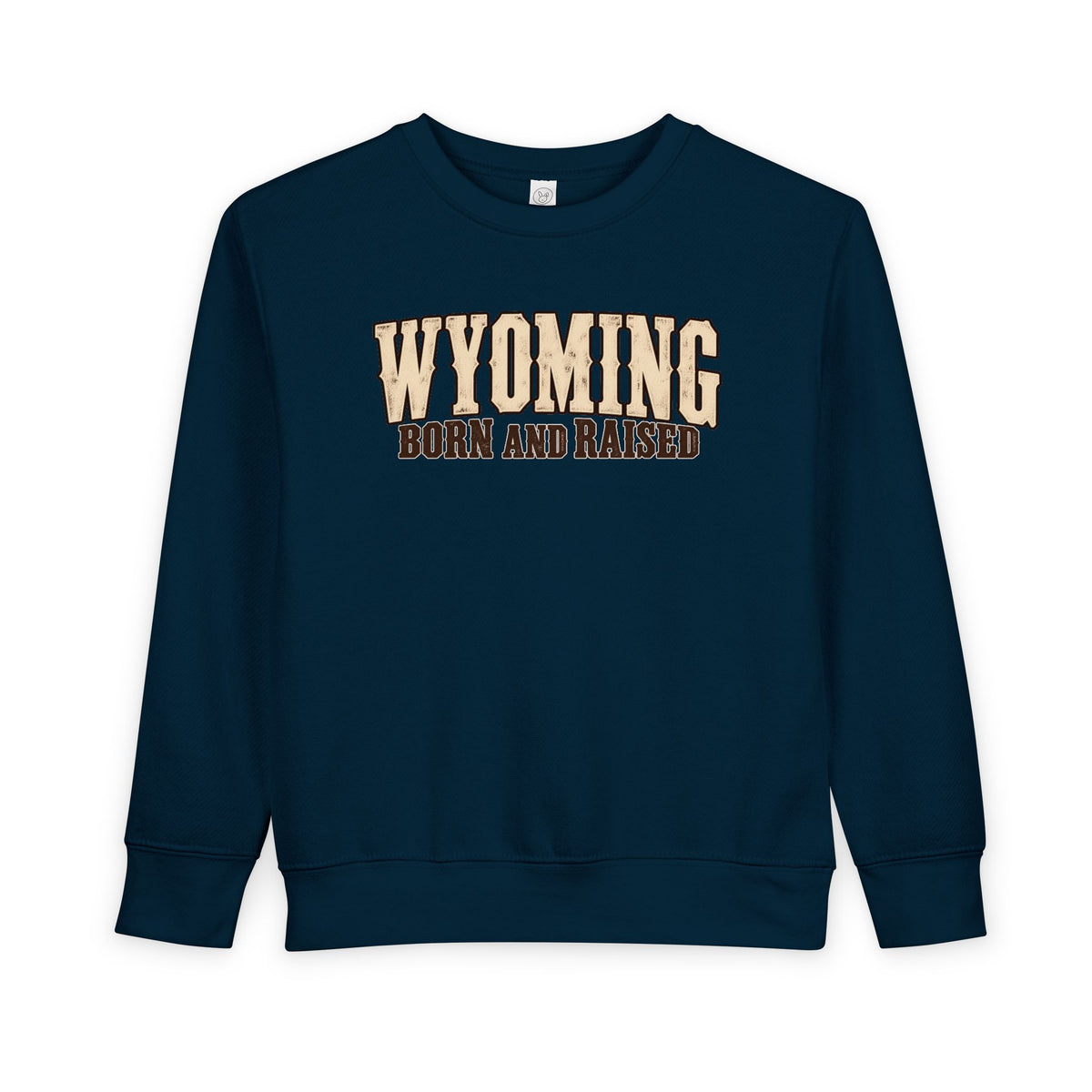 Wyoming Born and Raised Classic Western Unisex Toddler Sweatshirt