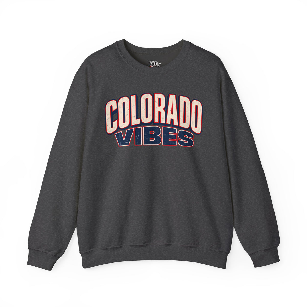 Colorado Vibes Unisex Crewneck Sweatshirt State Name Graphic