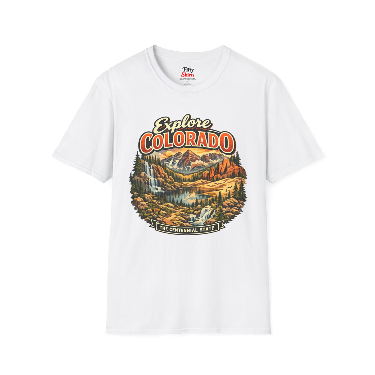 Explore Colorado Unisex Softstyle T Shirt State Pride Graphic Tee Collections FS03
