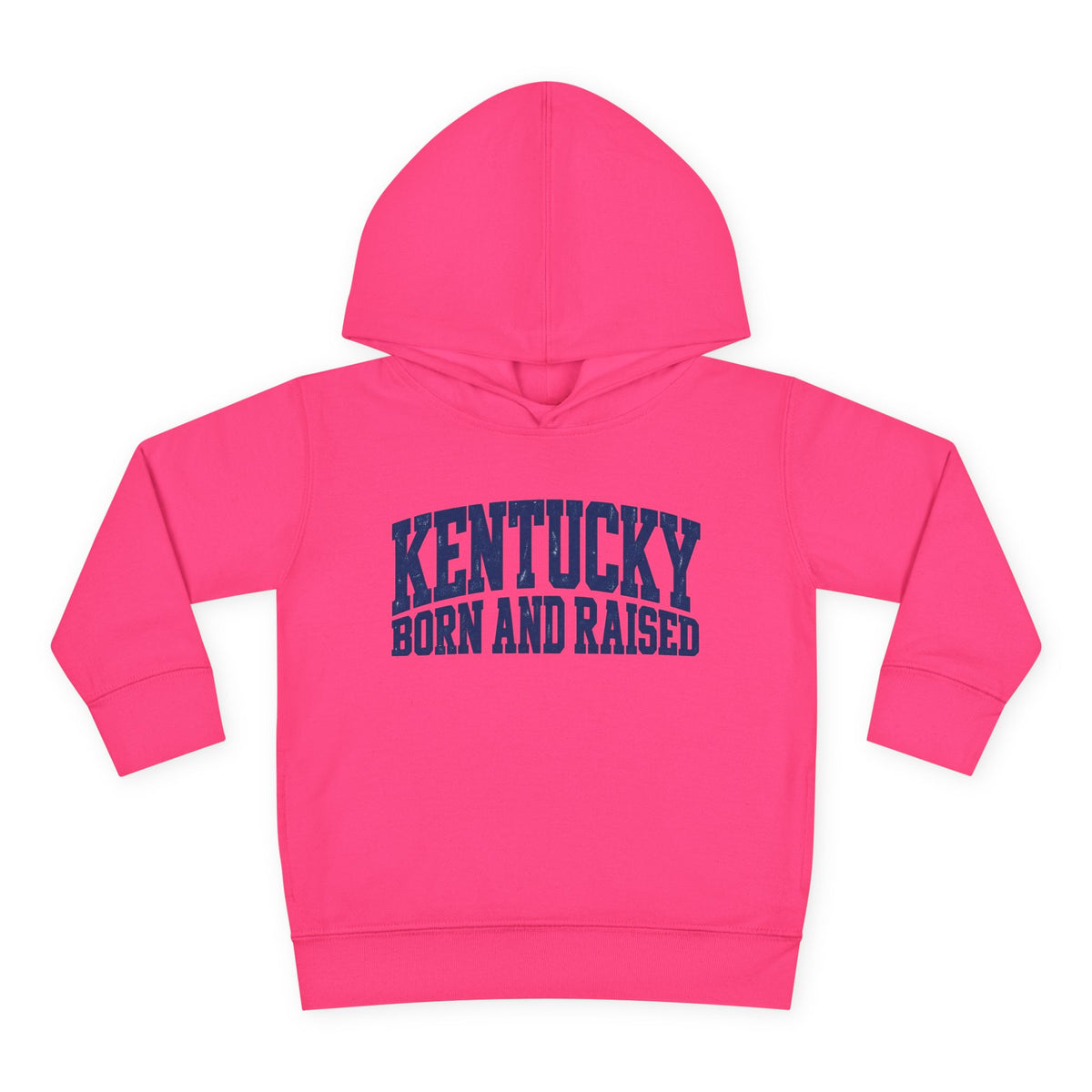 Kentucky Born and Raised Bold Athletic Unisex Toddler Pullover Fleece Hoodie