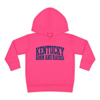 Kentucky Born and Raised Bold Athletic Unisex Toddler Pullover Fleece Hoodie