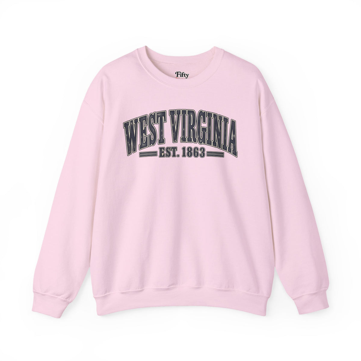 West Virginia Est 1863 Unisex Crewneck Sweatshirt State Name Graphic