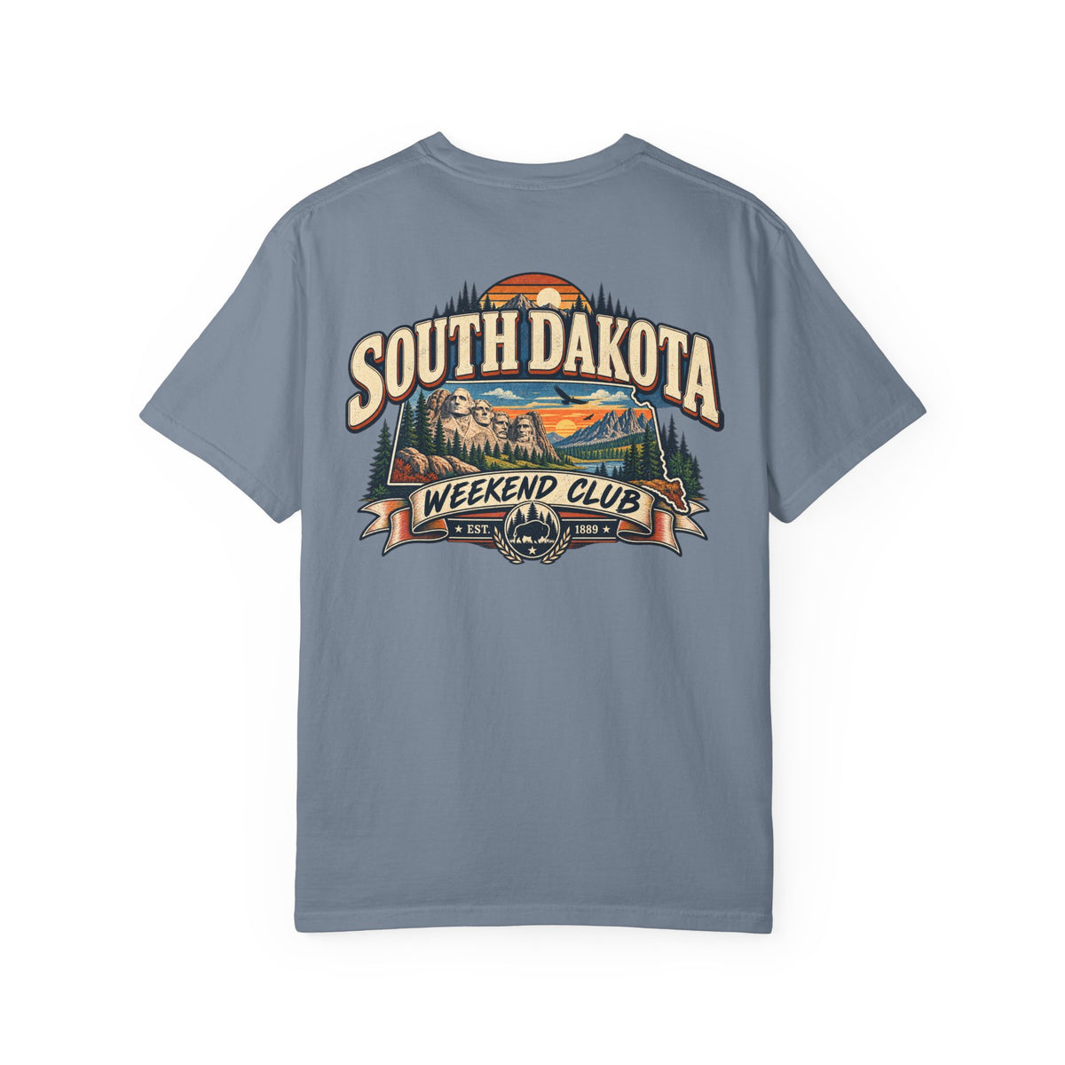 South Dakota Weekend Club Unisex Comfort Color 1717 Streetwear Graphic Tee