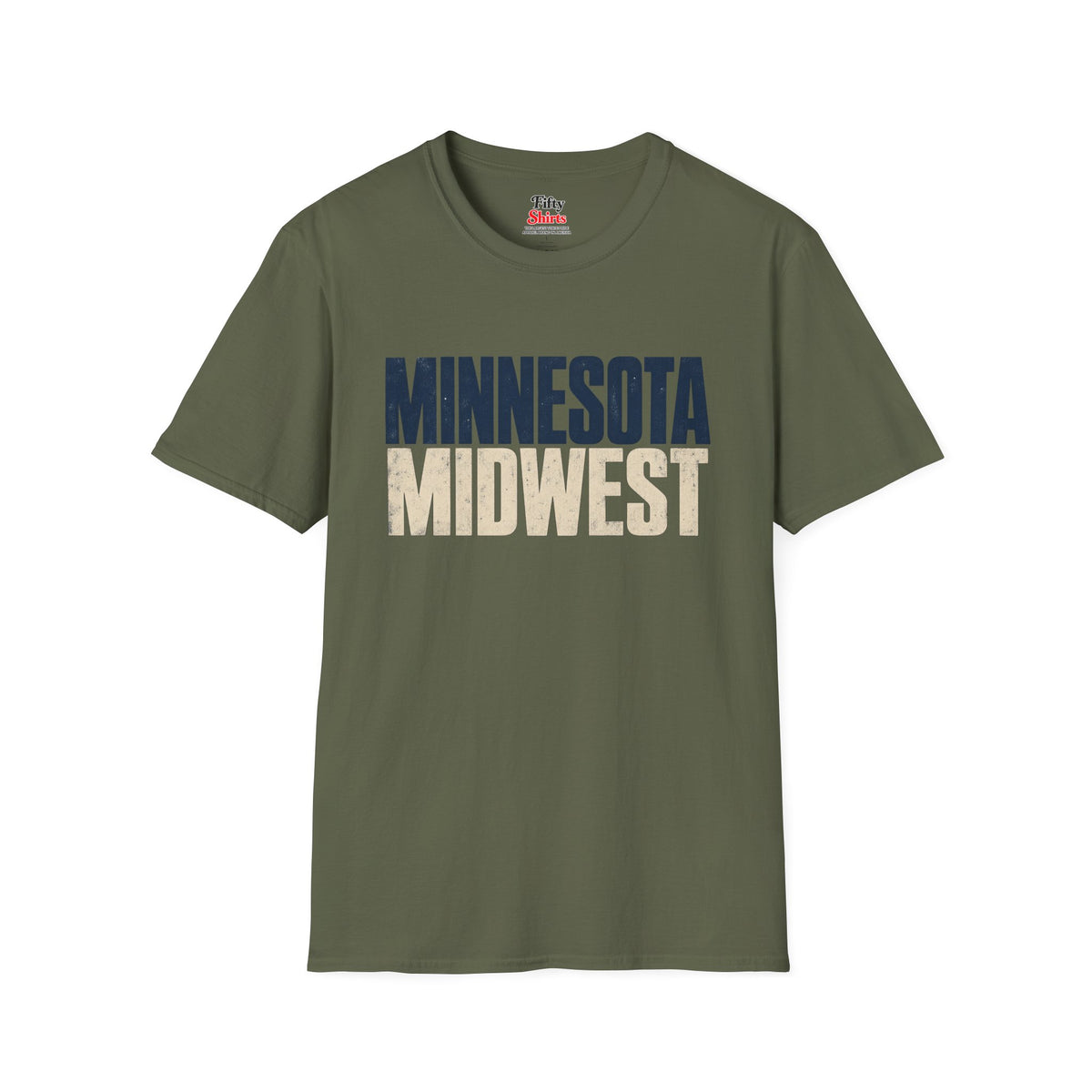 Minnesota Midwest Unisex Softstyle T Shirt State Name Graphic Tee