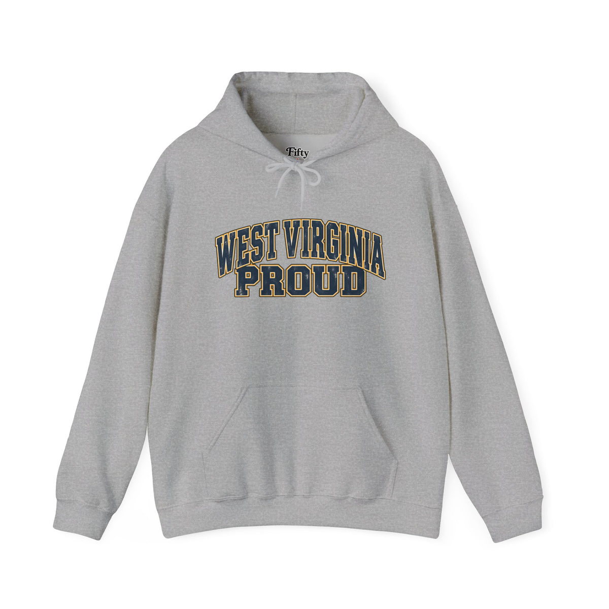 West Virginia Proud Unisex Hoodie State Name Graphic