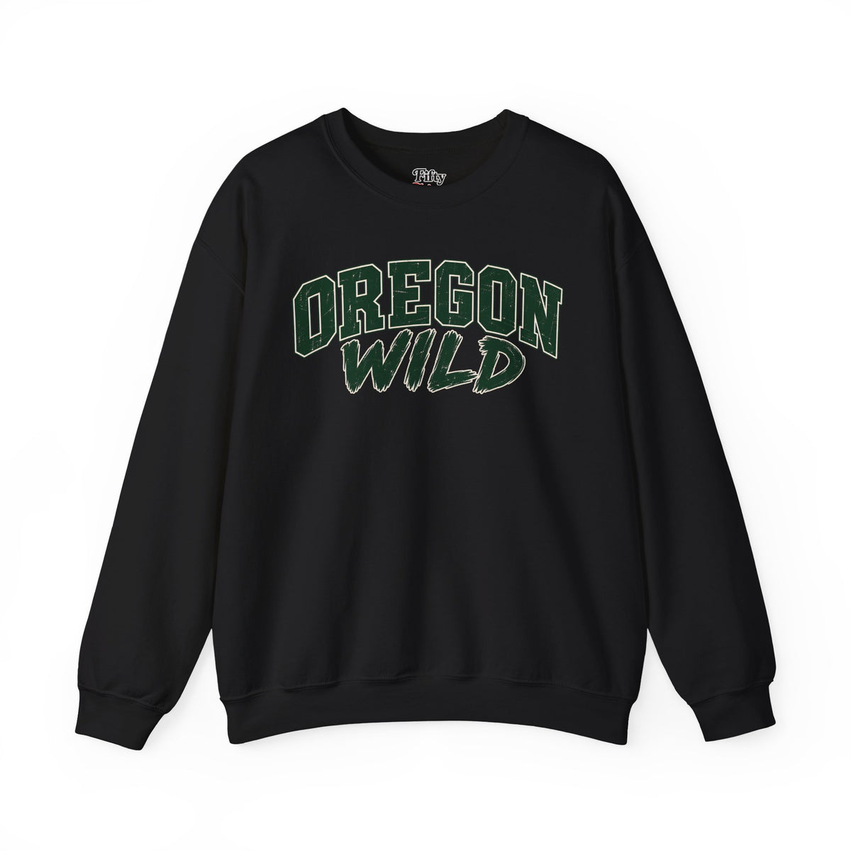 Oregon Wild Unisex Crewneck Sweatshirt State Name Graphic