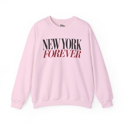 New York Forever Unisex Crewneck Sweatshirt State Name Graphic